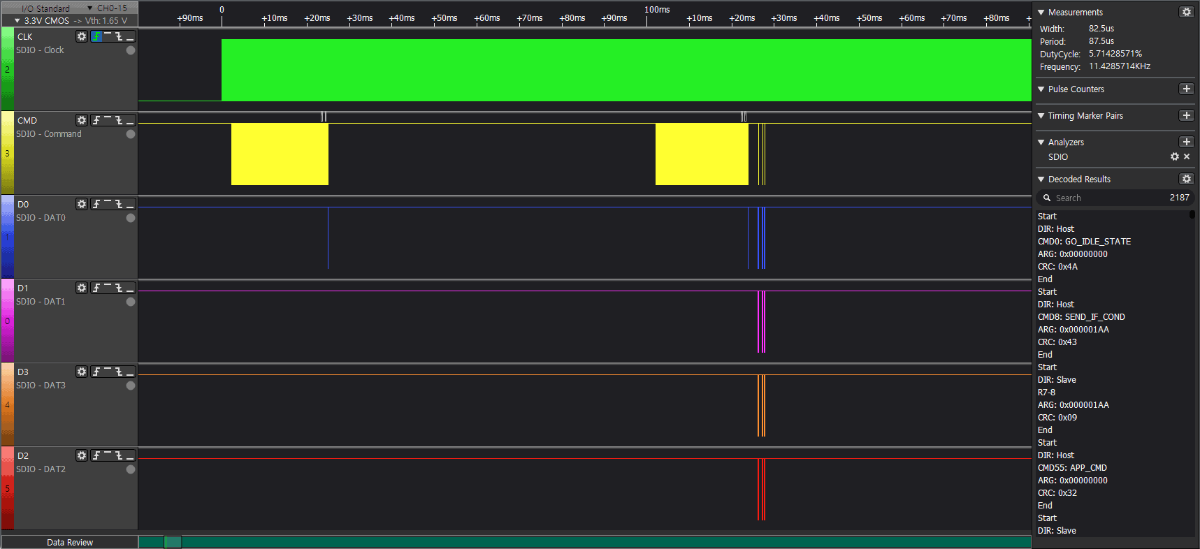 1B 로 초기화 진행 후 4B 정상 동작